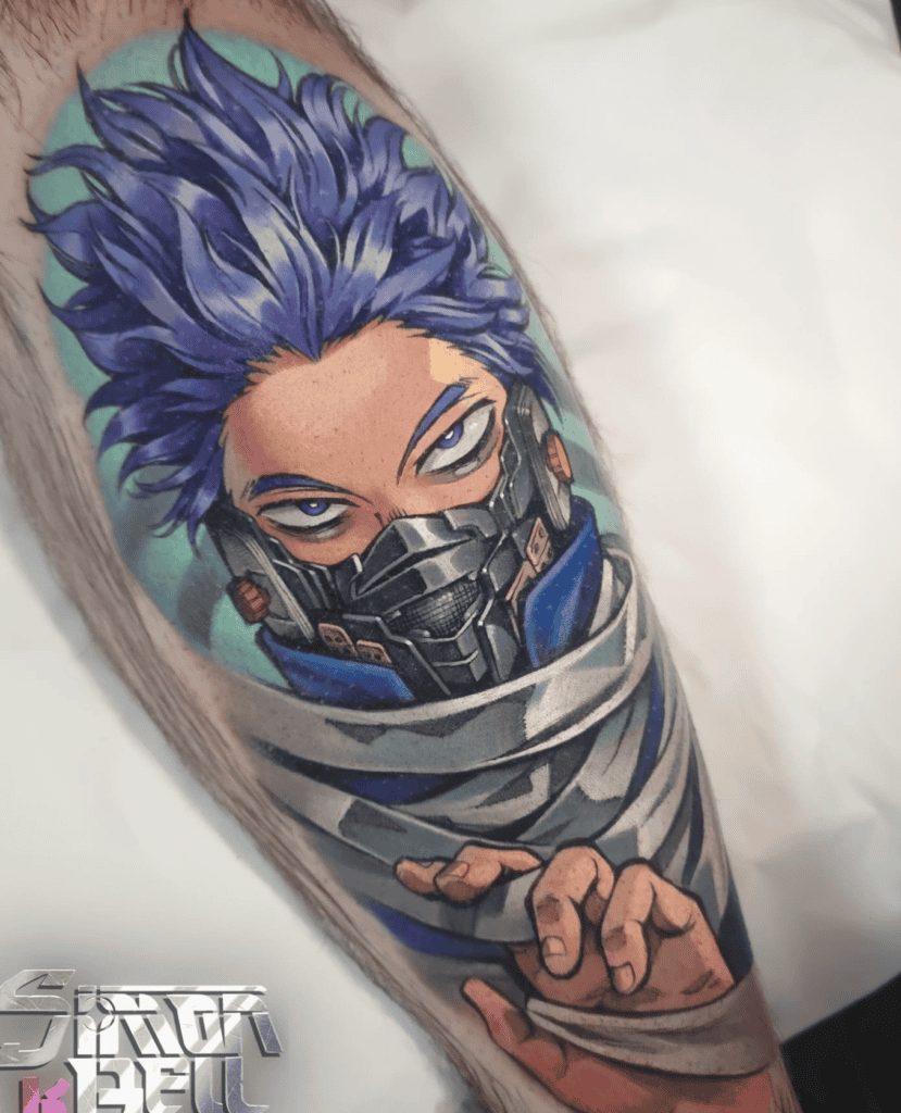 Hitoshi Shinso Mask My Hero Academia Tattoo