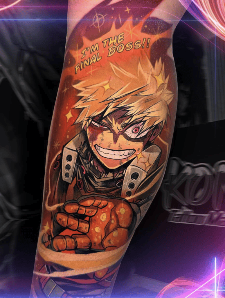 Katsuki Bakugo Boss My Hero Academia Tattoo