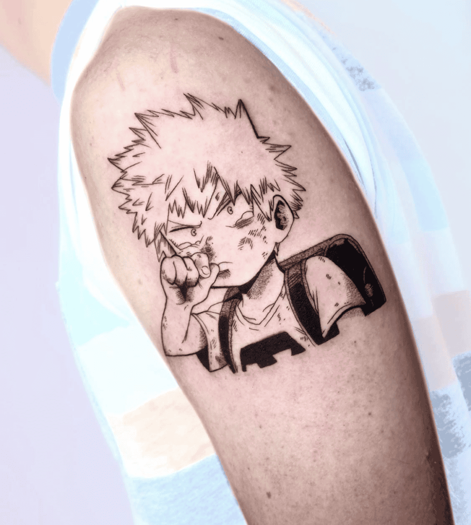 Katsuki Bakugo Child My Hero Academia Tattoo