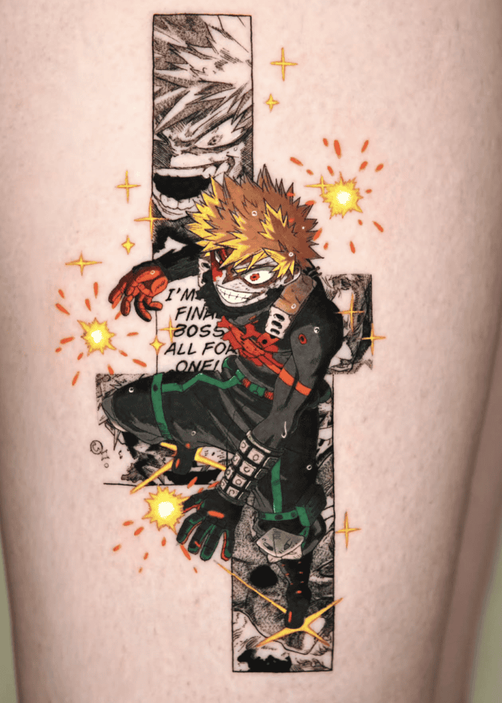 Katsuki Bakugo Frame My Hero Academia Tattoo