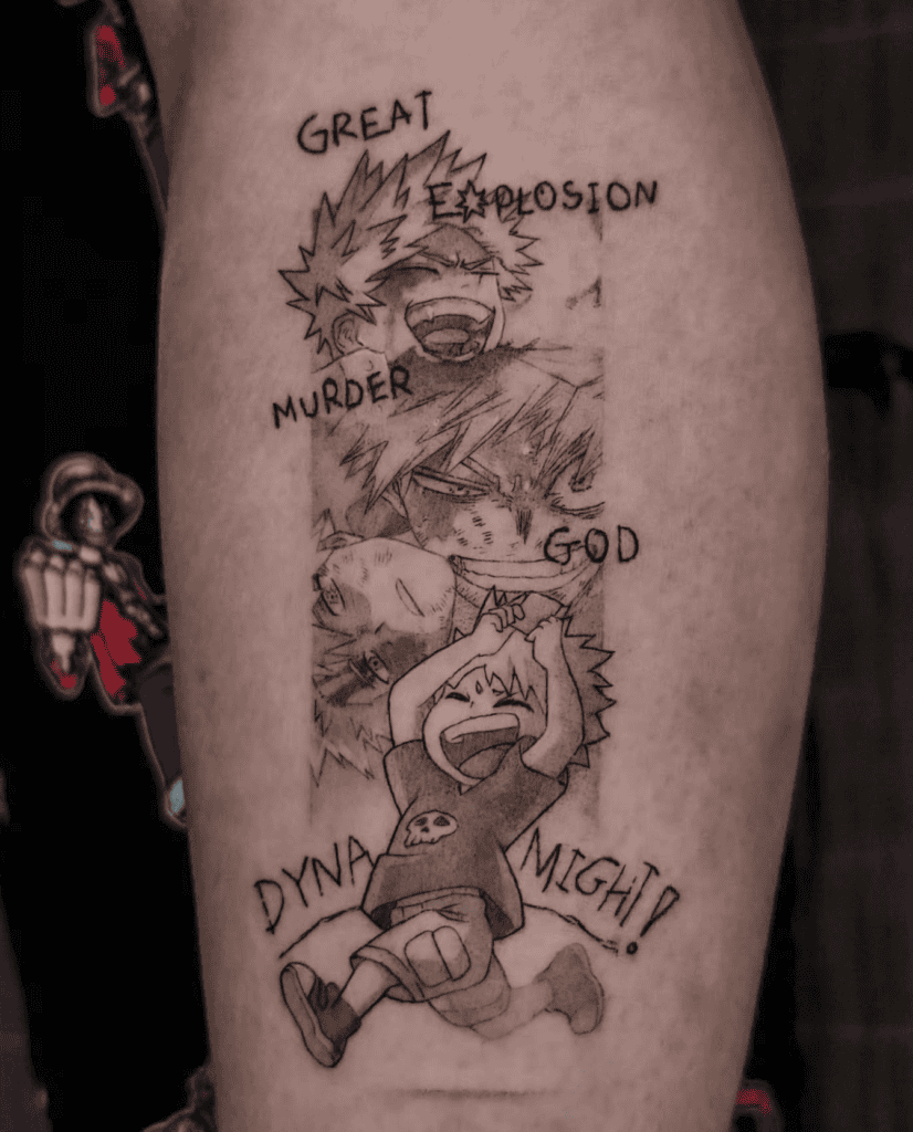 Katsuki Bakugo Life My Hero Academia Tattoo
