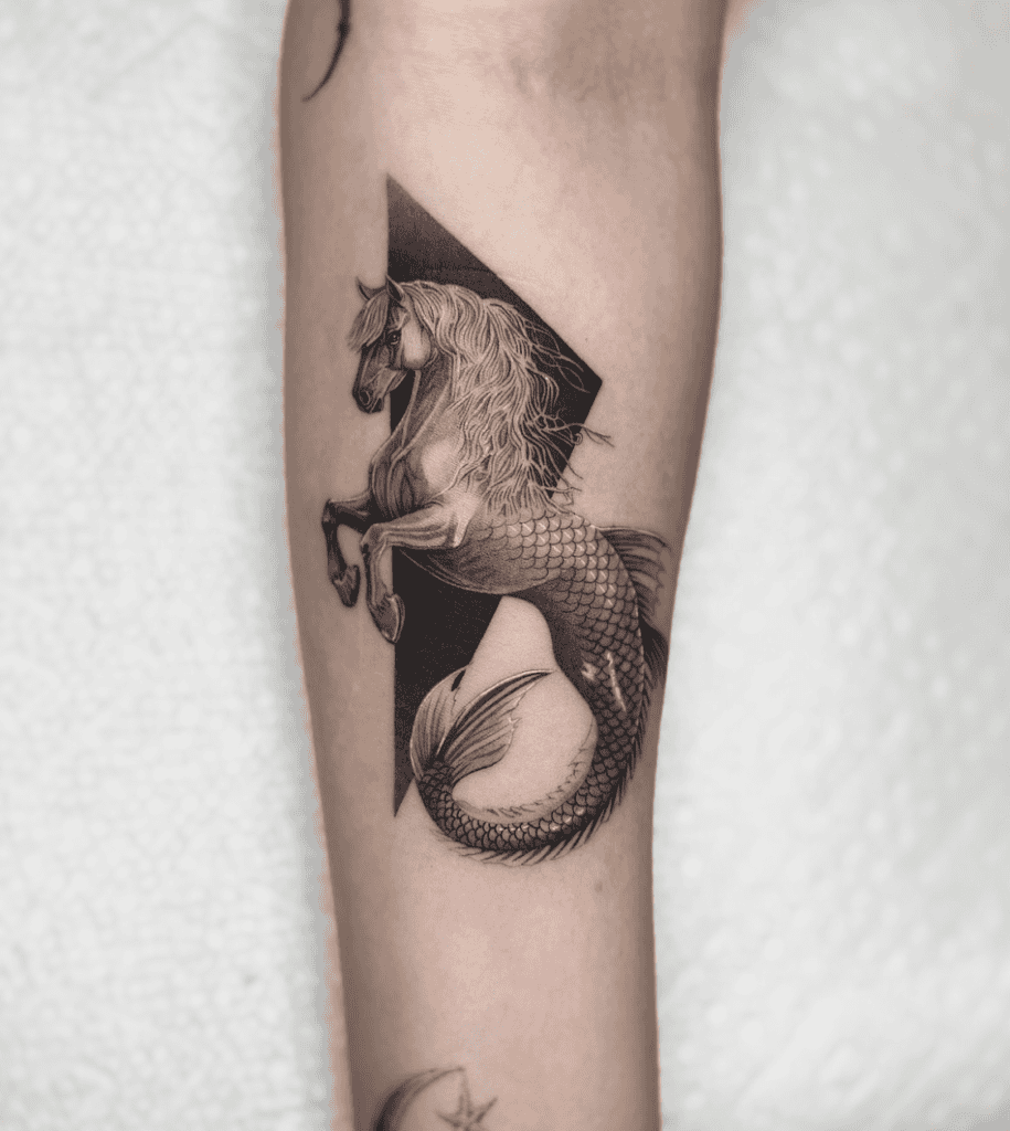 Kelpie Horse Tattoo