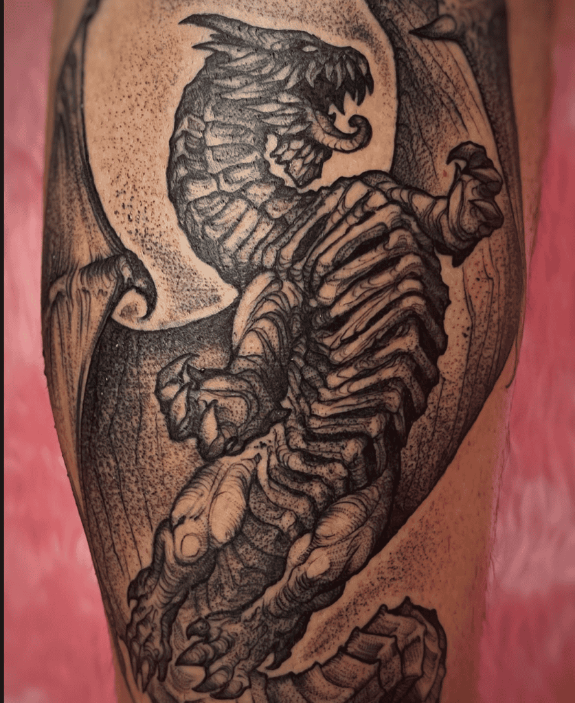 Kushala Daora Monster Hunter Tattoo