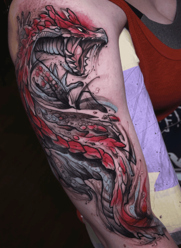 Lagiacrus Lethal Monster Hunter Tattoo