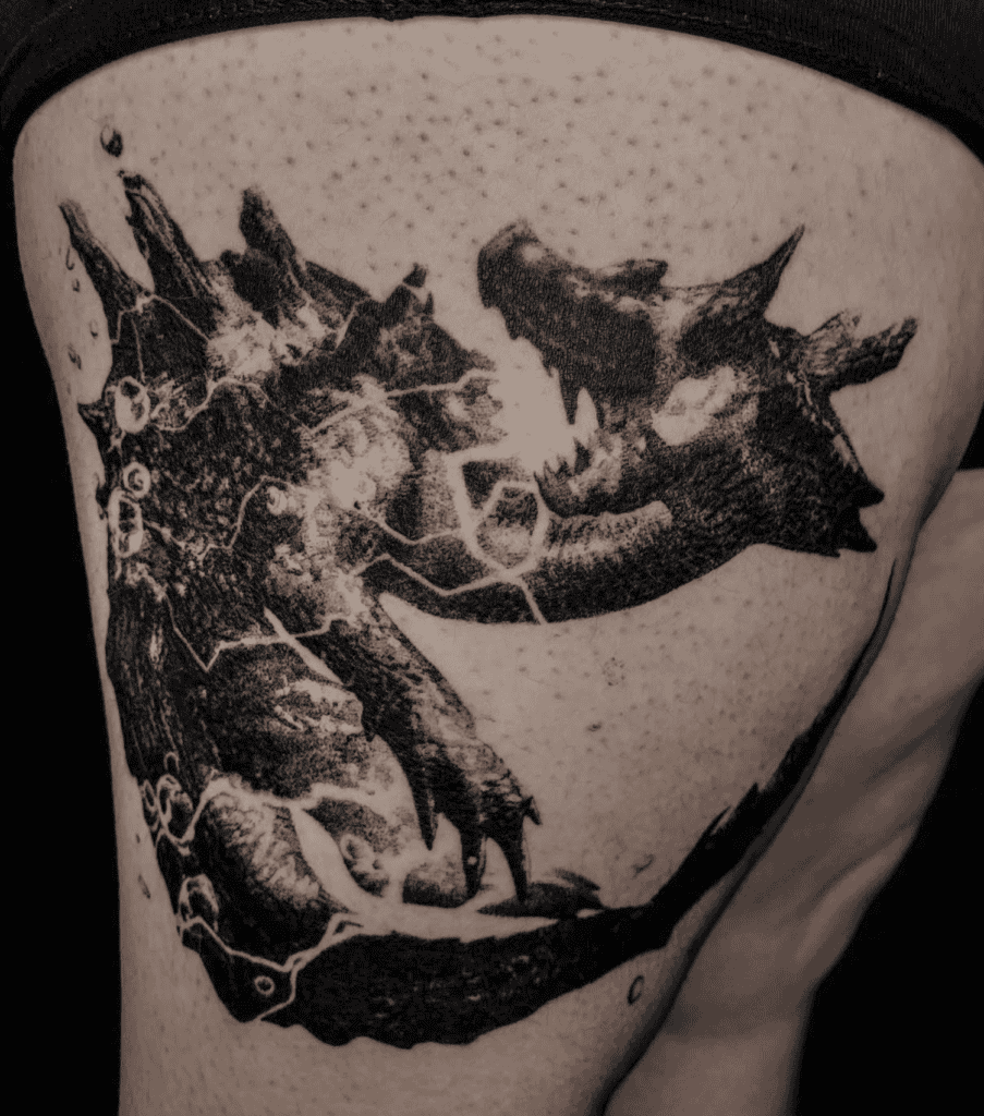 Lagiacrus Monster Hunter Tattoo