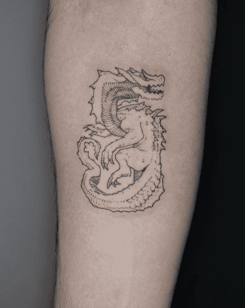 Lagiacrus Small Monster Hunter Tattoo