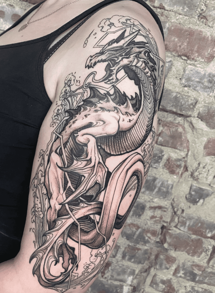 Lagiacrus Water Monster Hunter Tattoo