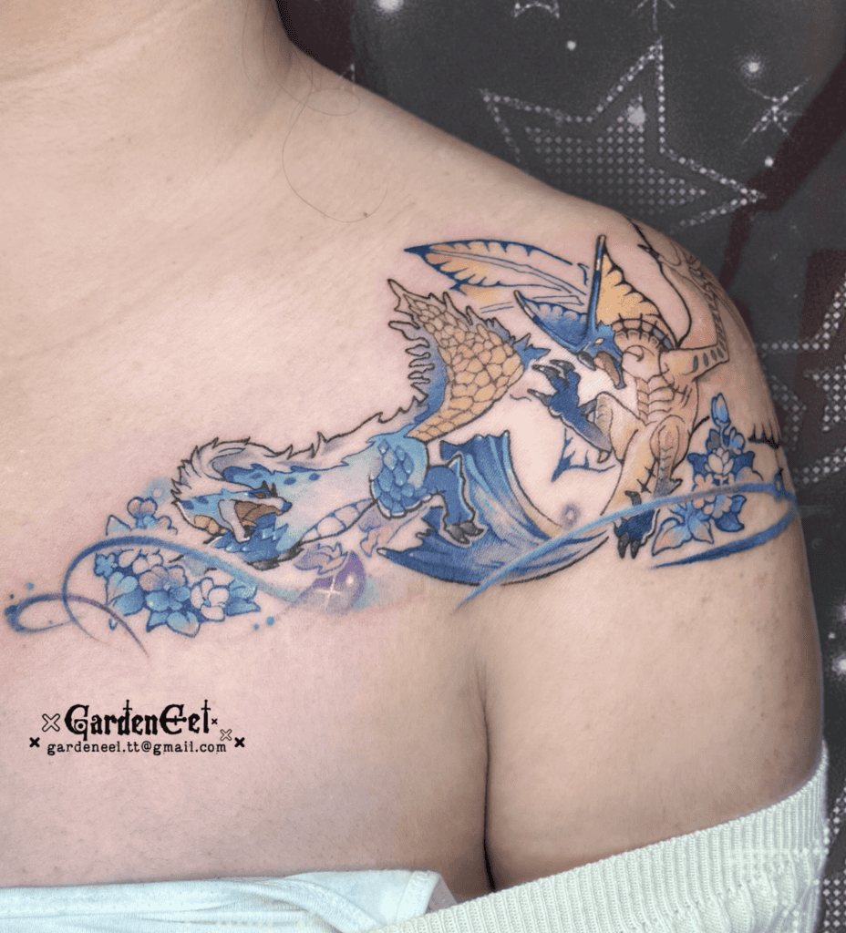 Legiana Battle Monster Hunter Tattoo