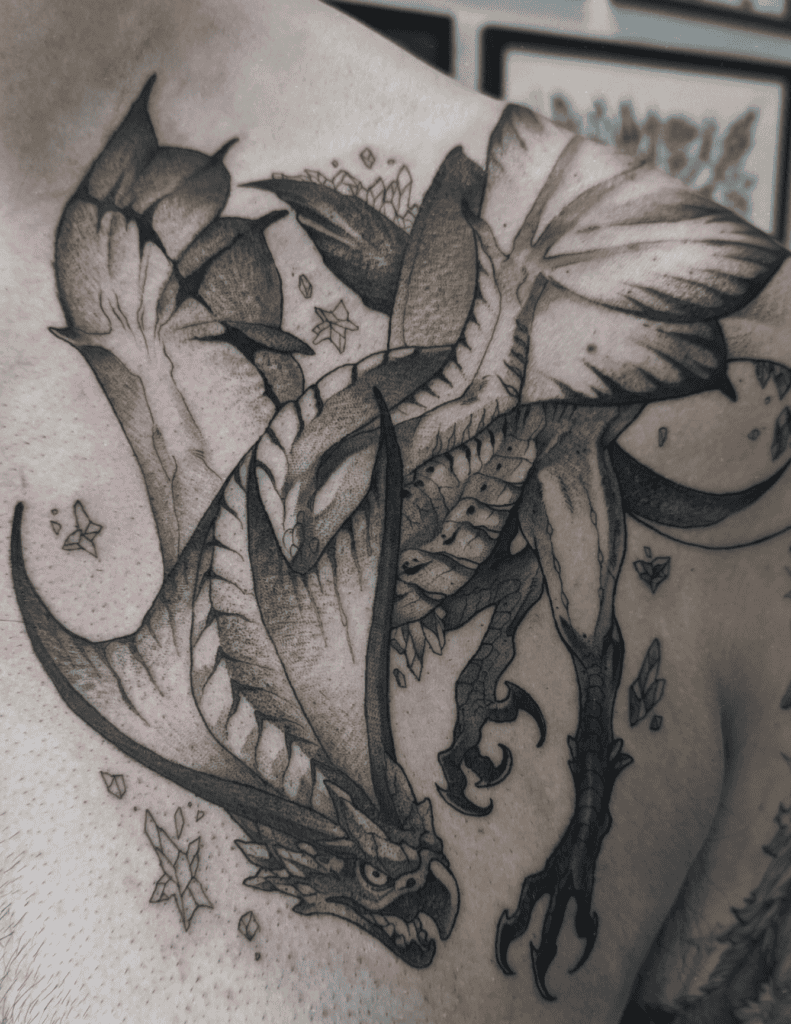 Legiana Fierce Monster Hunter Tattoo