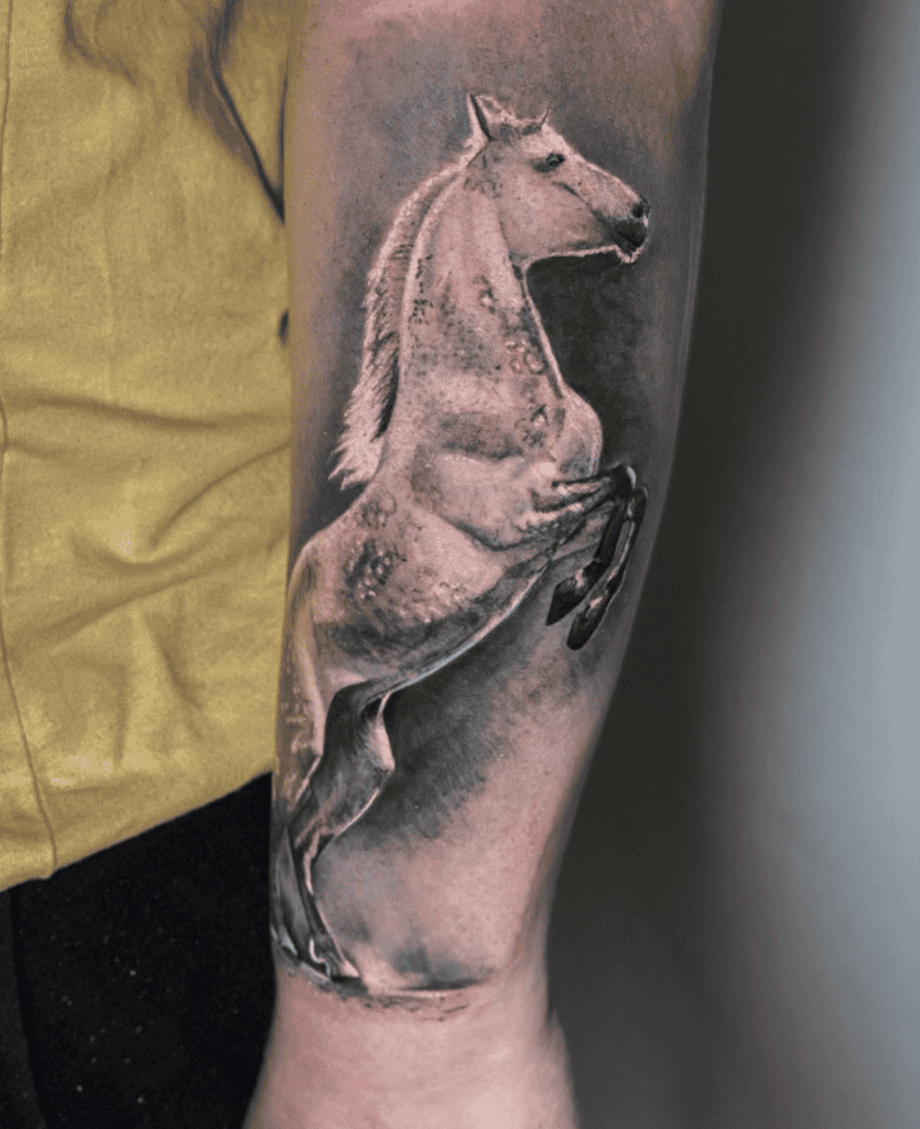 Lipizzaner Rear Horse Tattoo