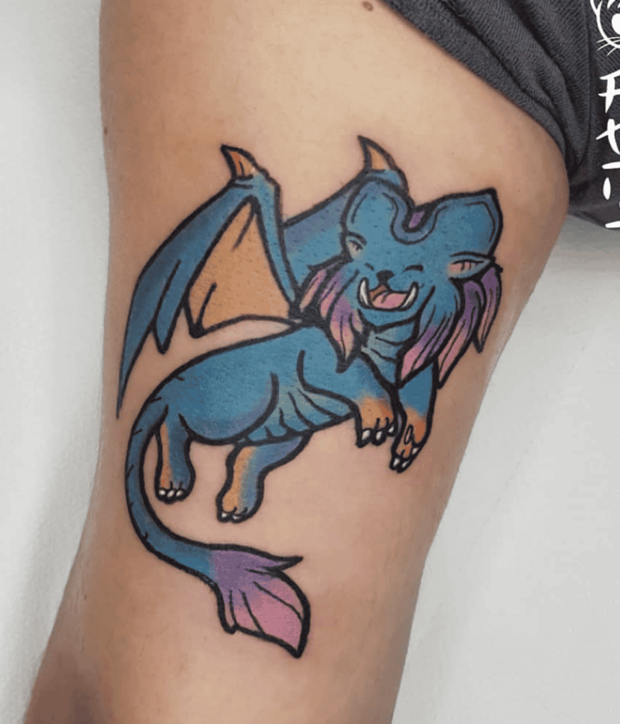 Lunastra Cute Monster Hunter Tattoo