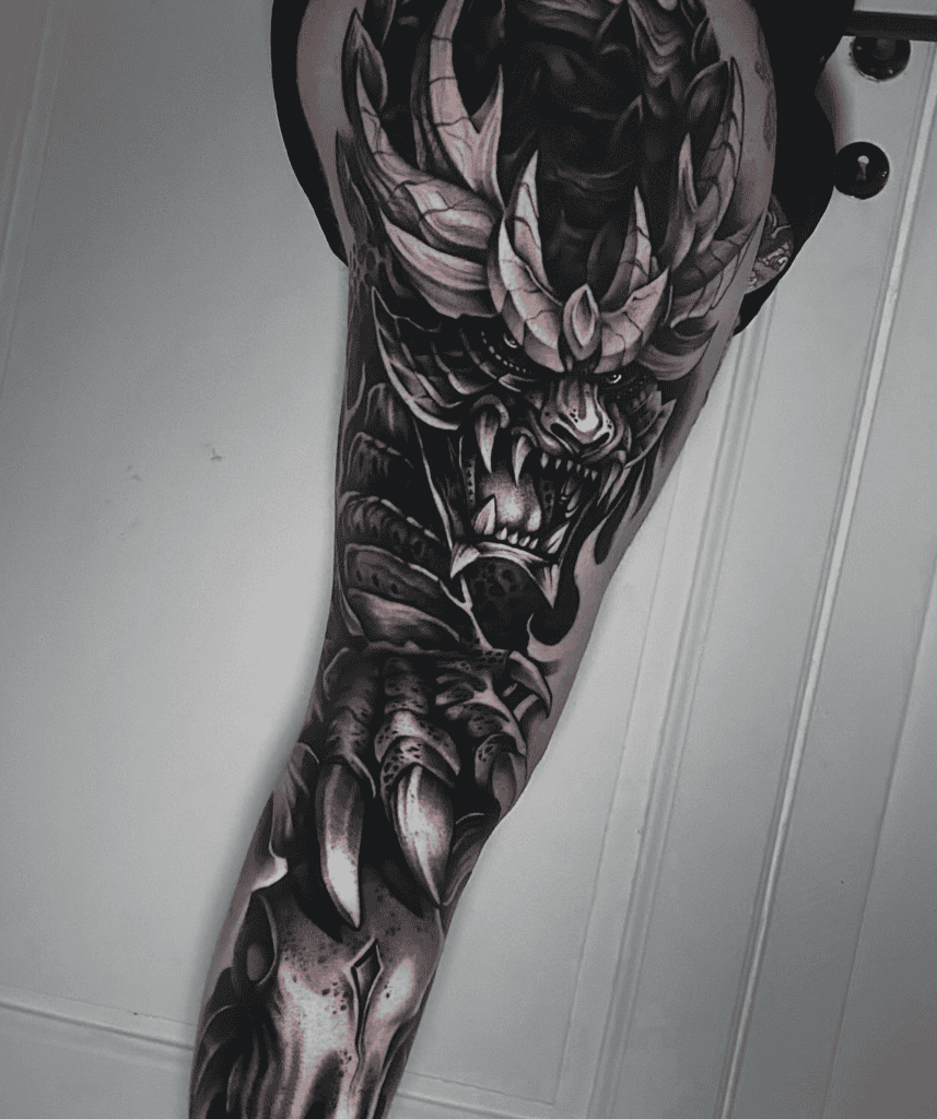 Magnamalo Fierce Monster Hunter Tattoo