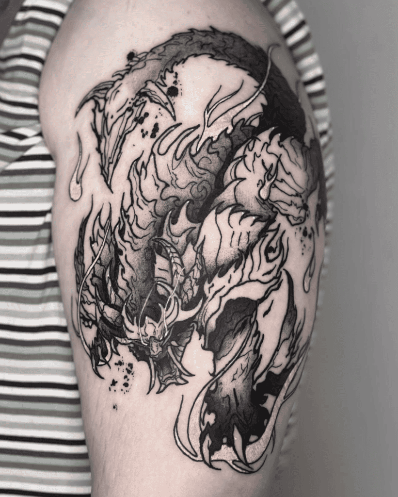 Magnamalo Monster Hunter Tattoo