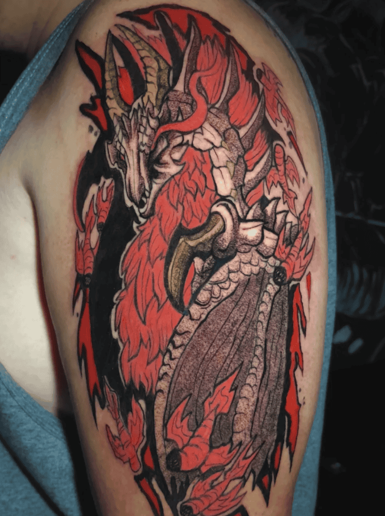 Malzeno Hunt Monster Hunter Tattoo