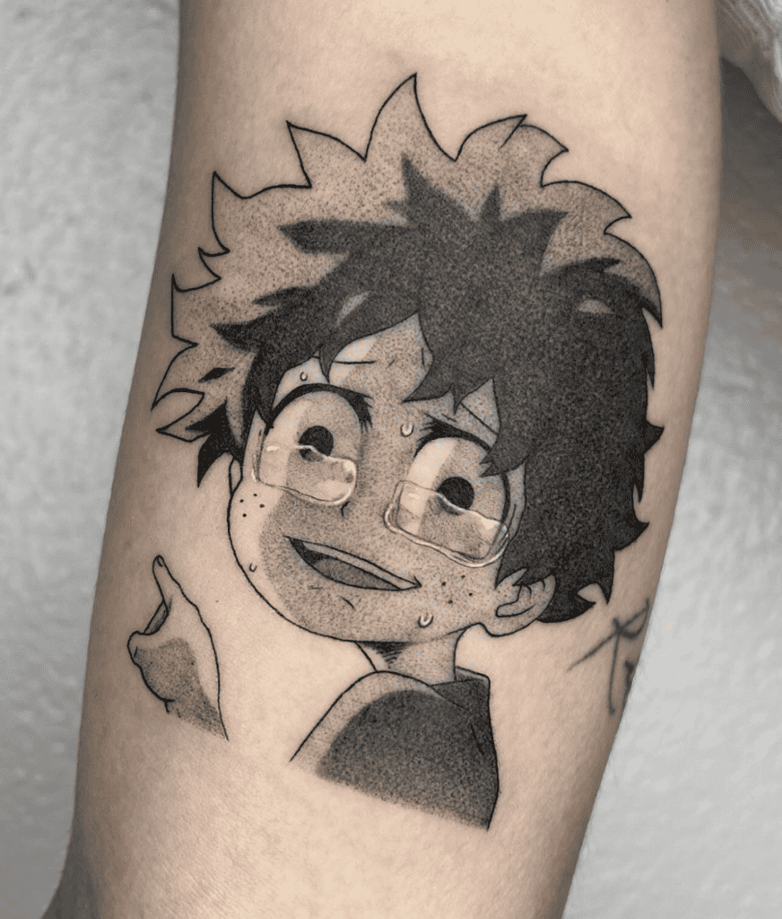 Midoriya Izuku Cry My Hero Academia Tattoo