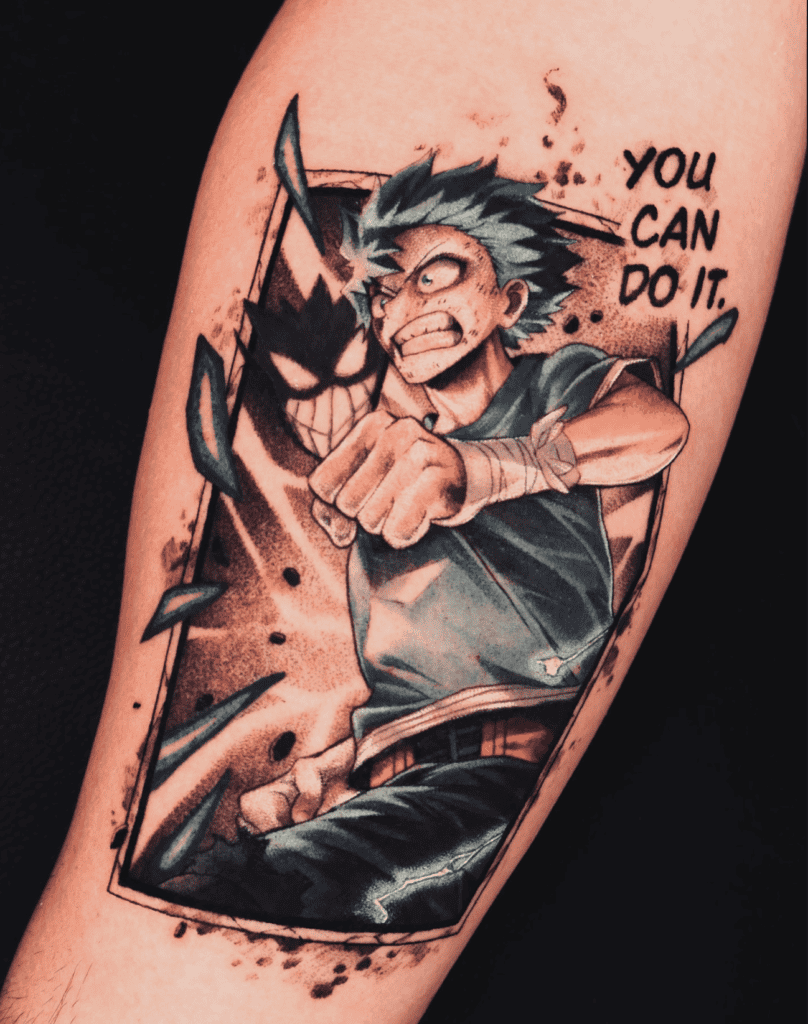 Midoriya Izuku You Can Do It My Hero Academia Tattoo