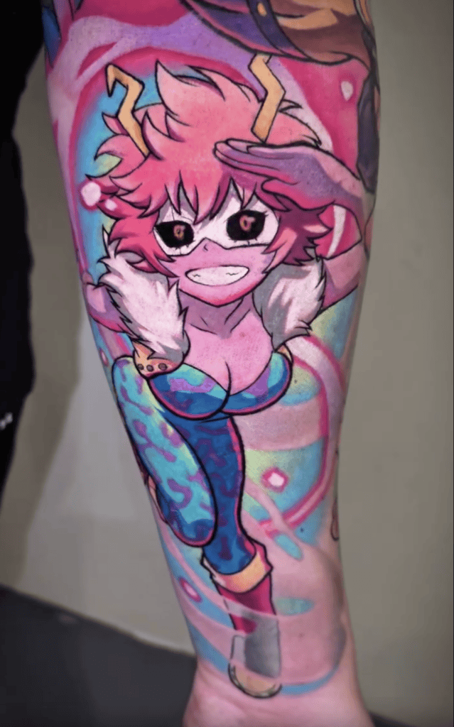 Mina Ashido Smile My Hero Academia Tattoo