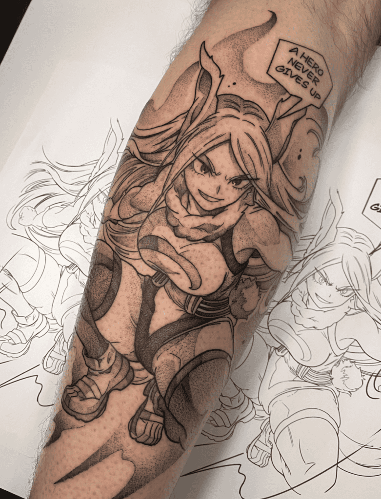 Mirko Crouch My Hero Academia Tattoo