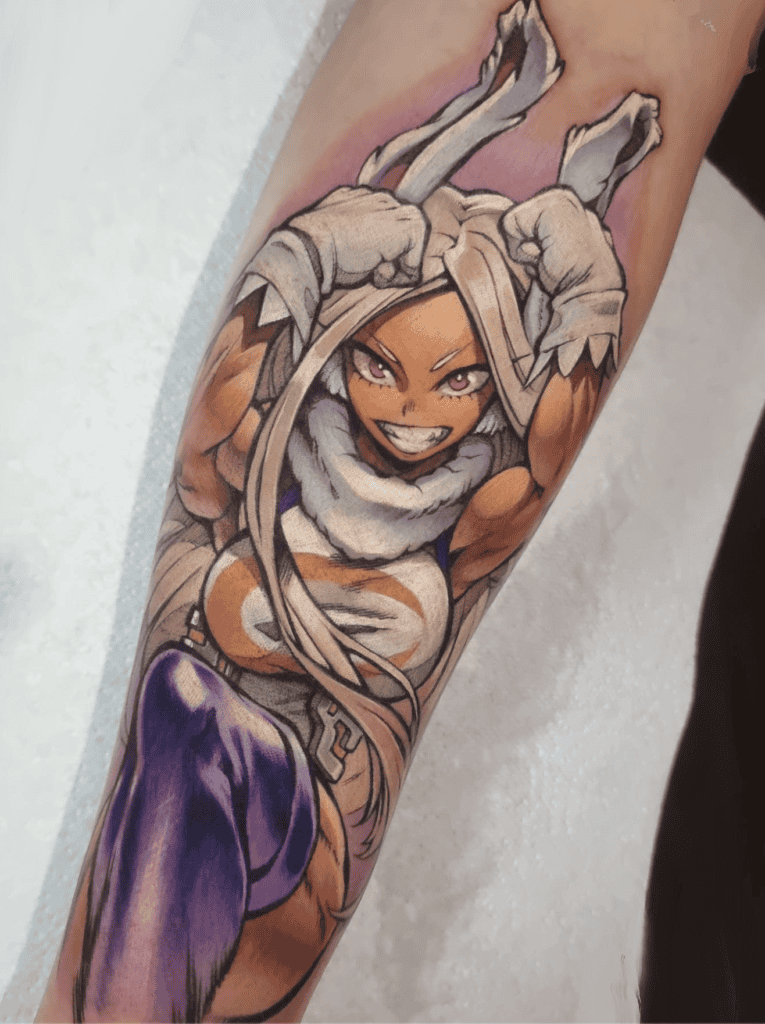 Mirko Pose My Hero Academia Tattoo