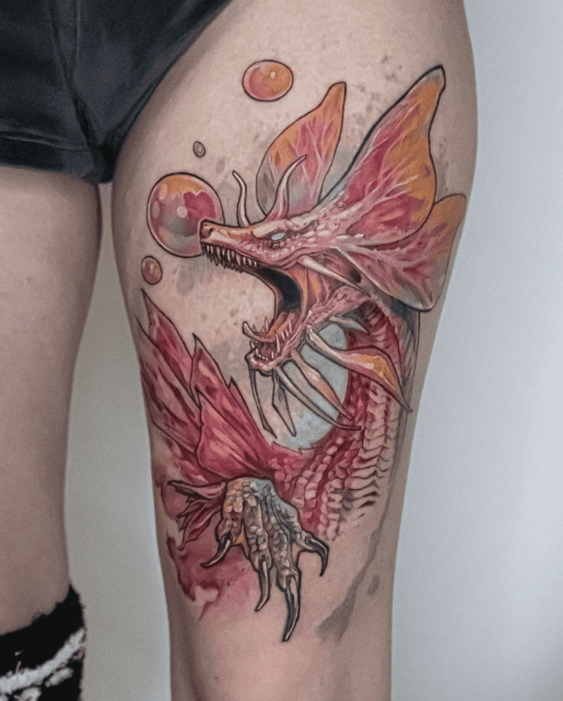 Mizutsune Attack Monster Hunter Tattoo