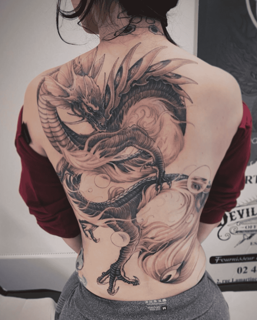 Mizutsune Back Monster Hunter Tattoo