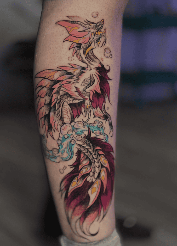 Mizutsune Bubbles Monster Hunter Tattoo