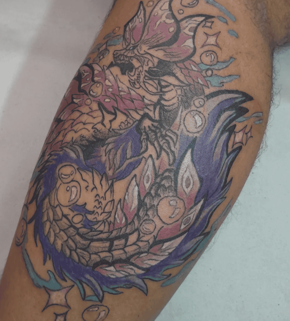 Mizutsune Hunt Monster Hunter Tattoo