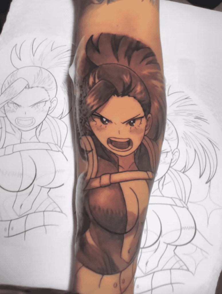 Momo Yaoyorozu Blush My Hero Academia Tattoo