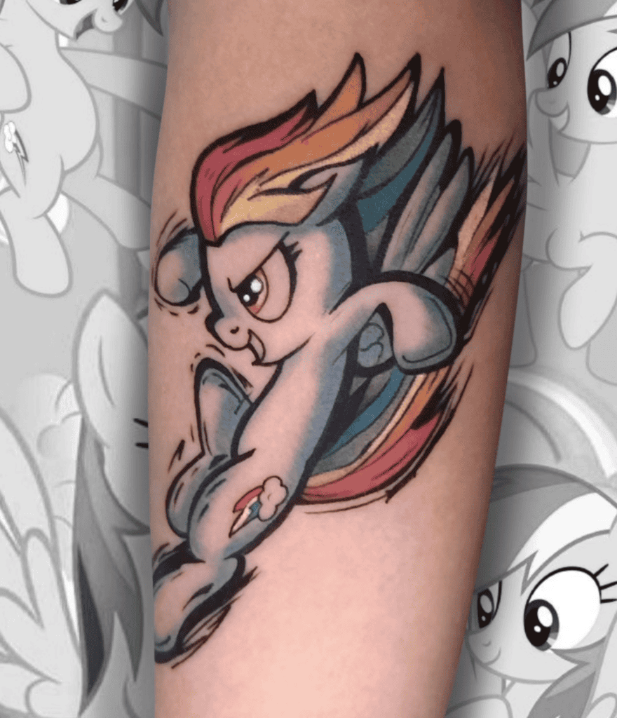 My Little Leap Pony Horse Tattoo