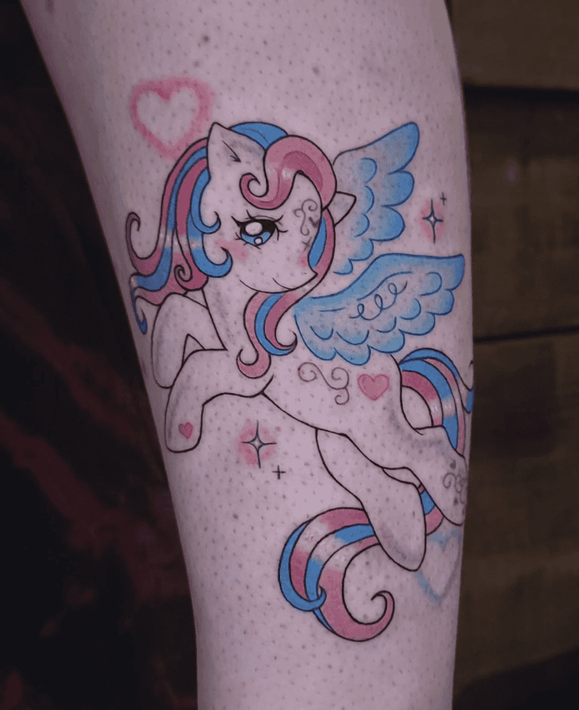 My Little Pony Cute Horse Tattoo