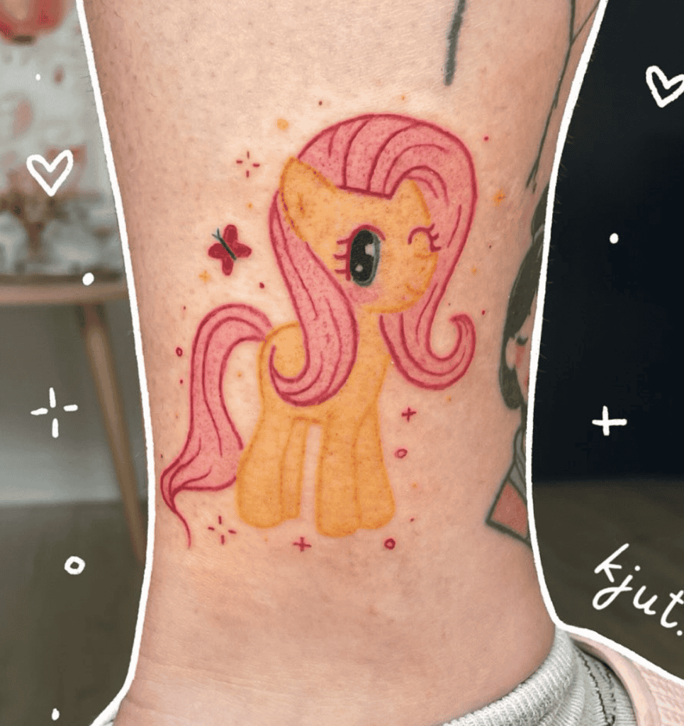 My Little Pony Pink Horse Tattoo