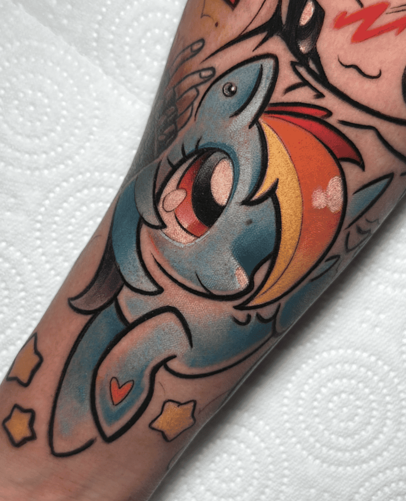 My Little Pony Rainbow Horse Tattoo