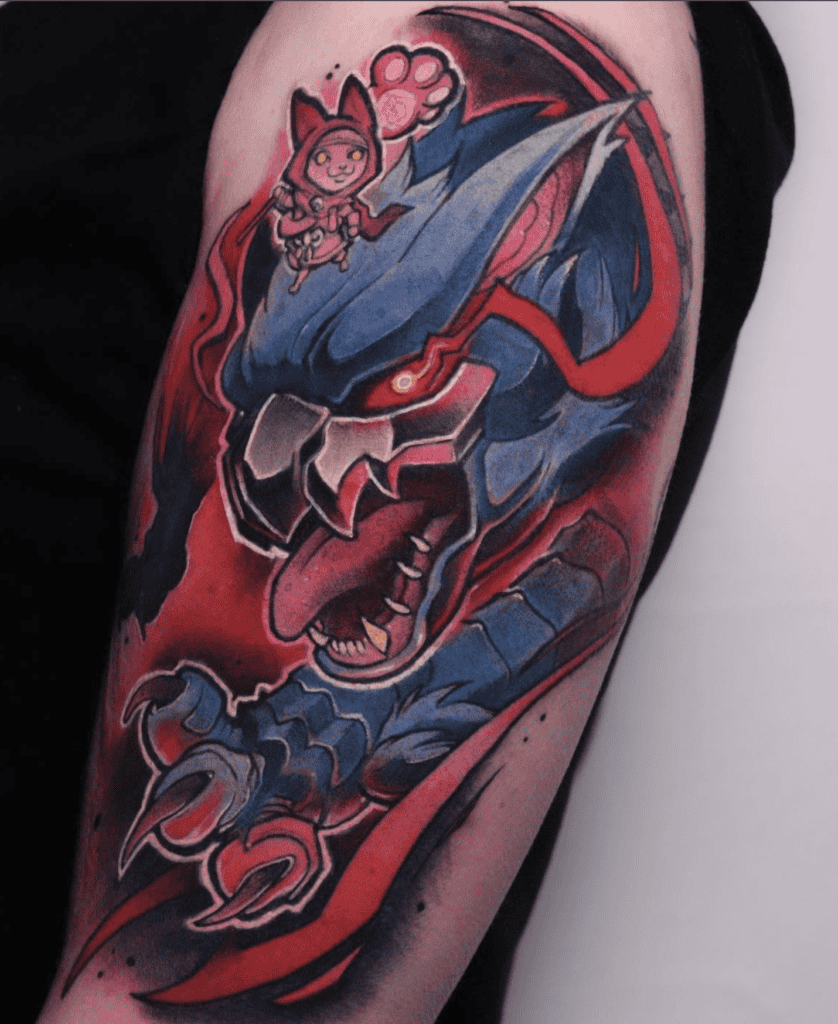 Nargacuga Fierce Monster Hunter Tattoo