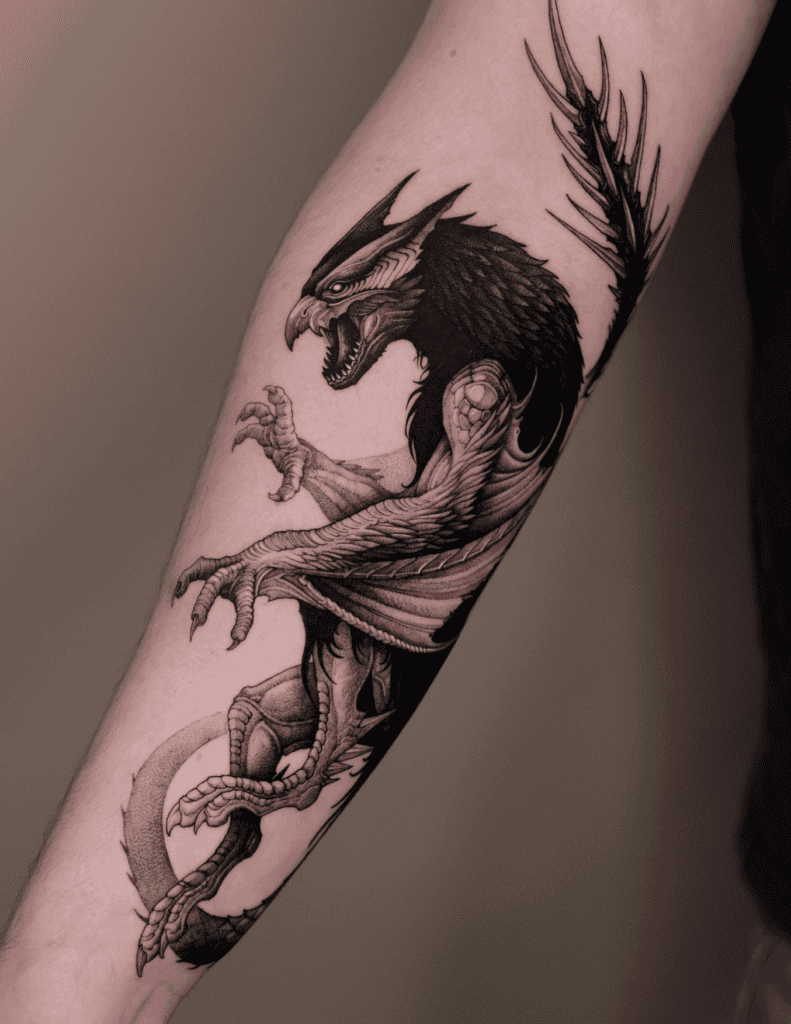 Nargacuga Wrap Monster Hunter Tattoo