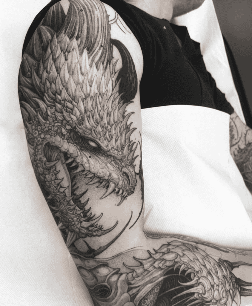 Nergigante Fierce Monster Hunter Tattoo