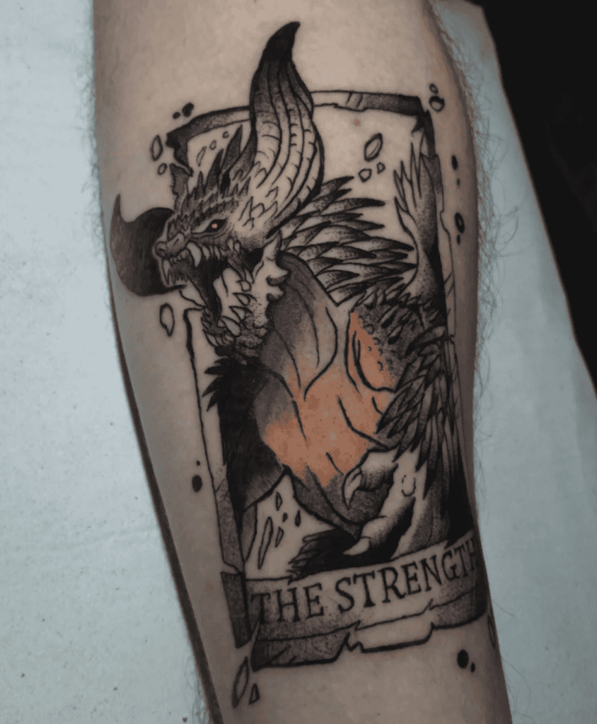 Nergigante Tarot Monster Hunter Tattoo