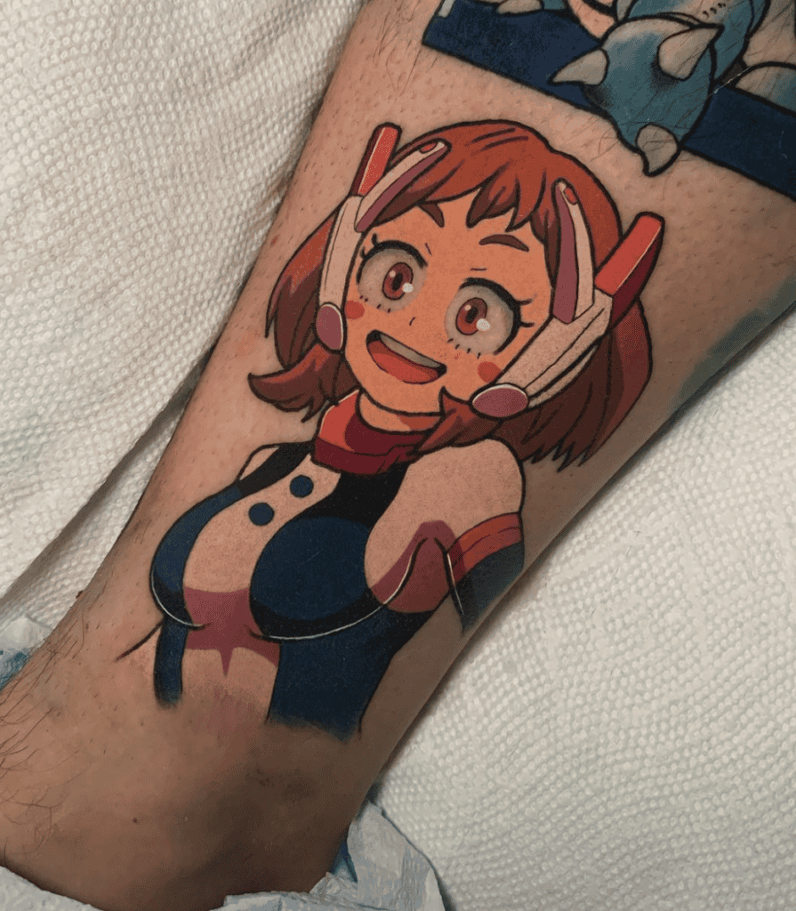 Ochaco Uraraka Happy My Hero Academia Tattoo