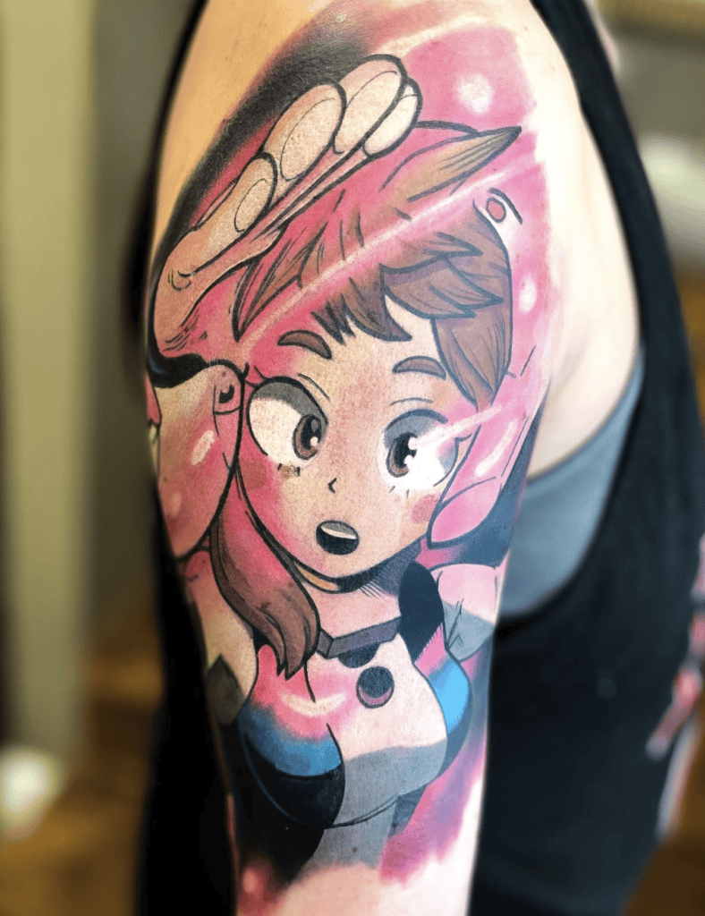 Ochaco Uraraka Run My Hero Academia Tattoo