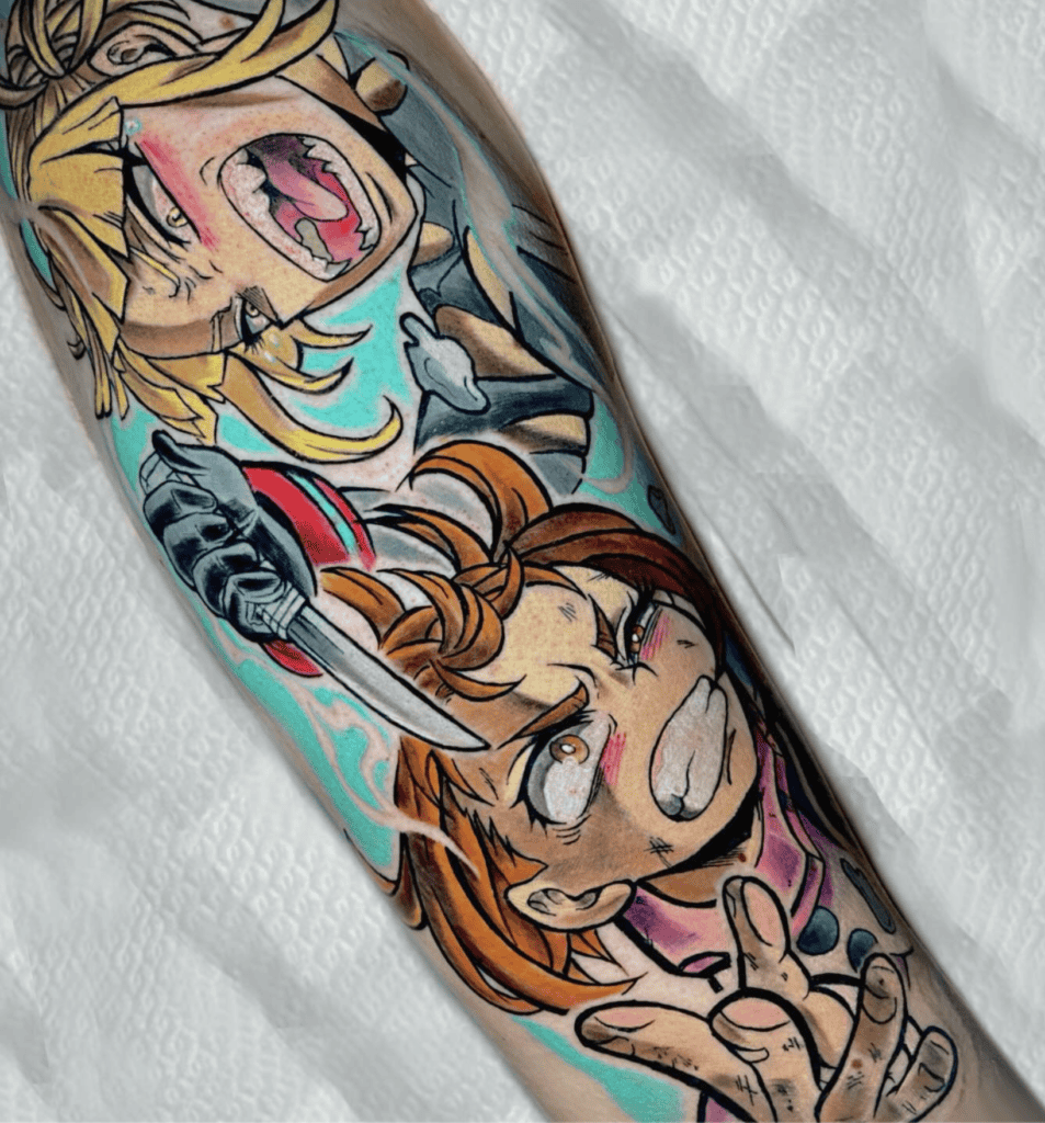 Ochaco Uraraka Toga My Hero Academia Tattoo