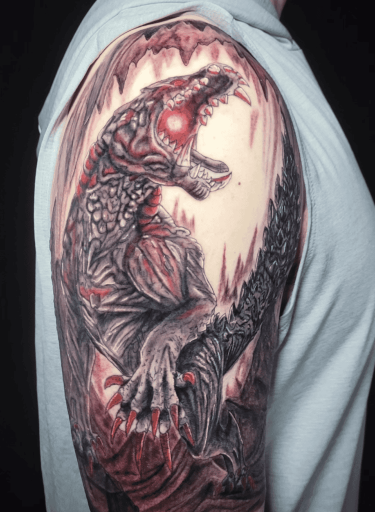 Odogaron Power Monster Hunter Tattoo