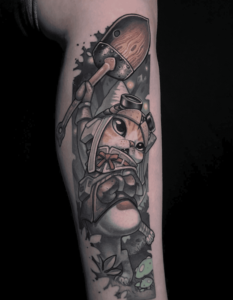 Palico Action Monster Hunter Tattoo