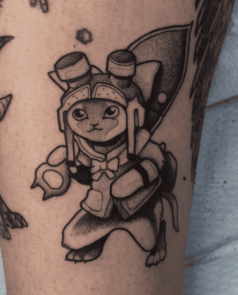 Palico Monster Hunter Tattoo