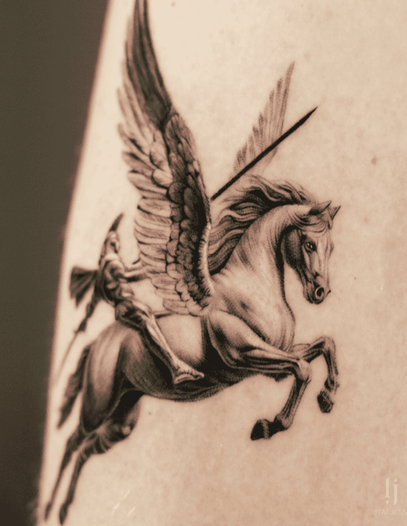 Pegasus Bellephorn Horse Tattoo