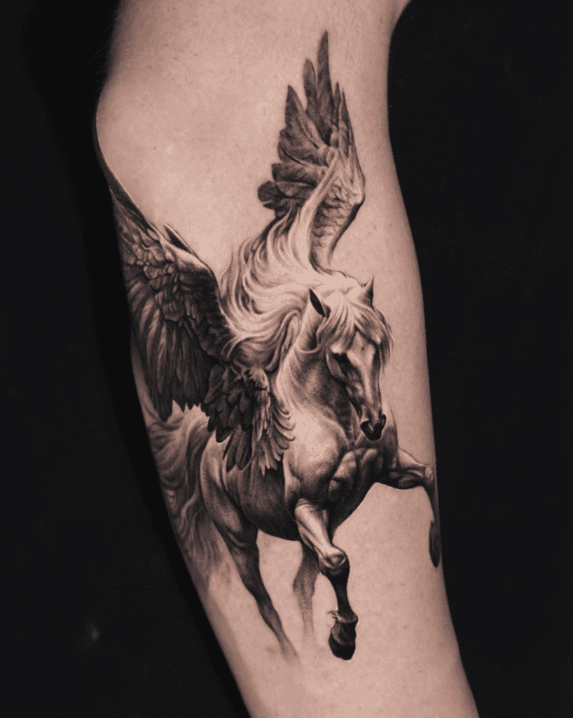 Pegasus Fly Horse Tattoo