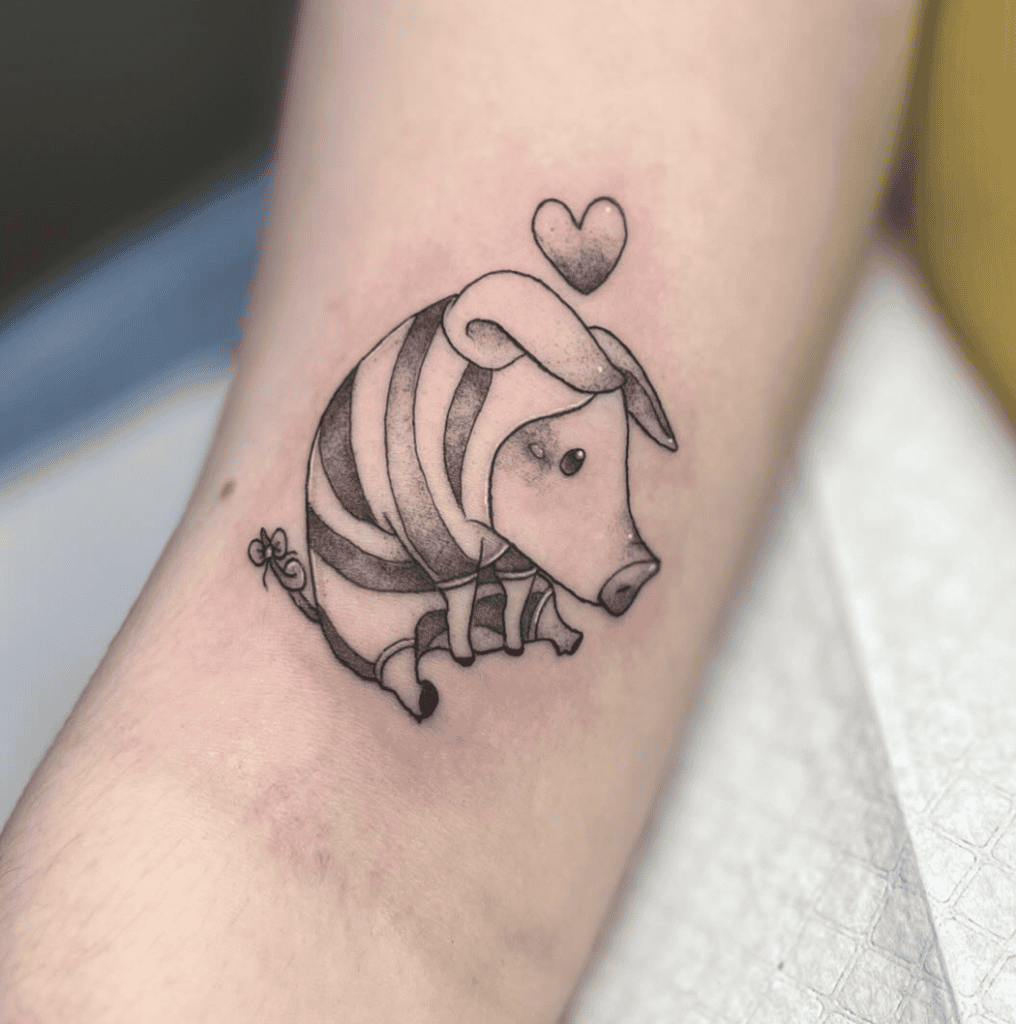 Poogie Heart Monster Hunter Tattoo