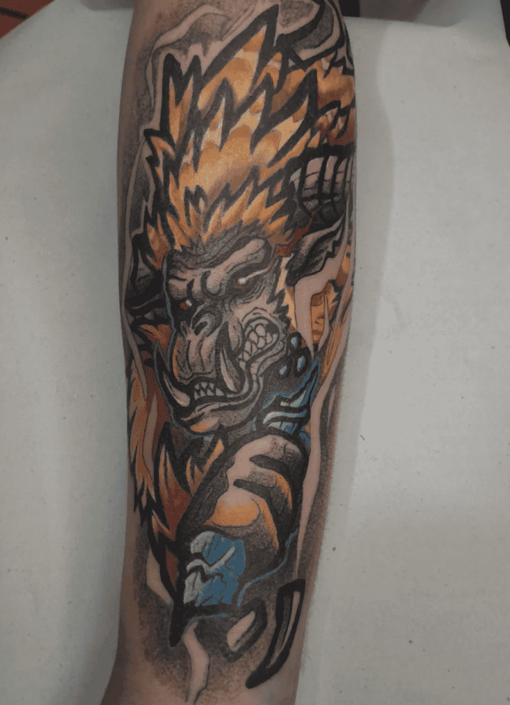 Rajang Monster Hunter Tattoo