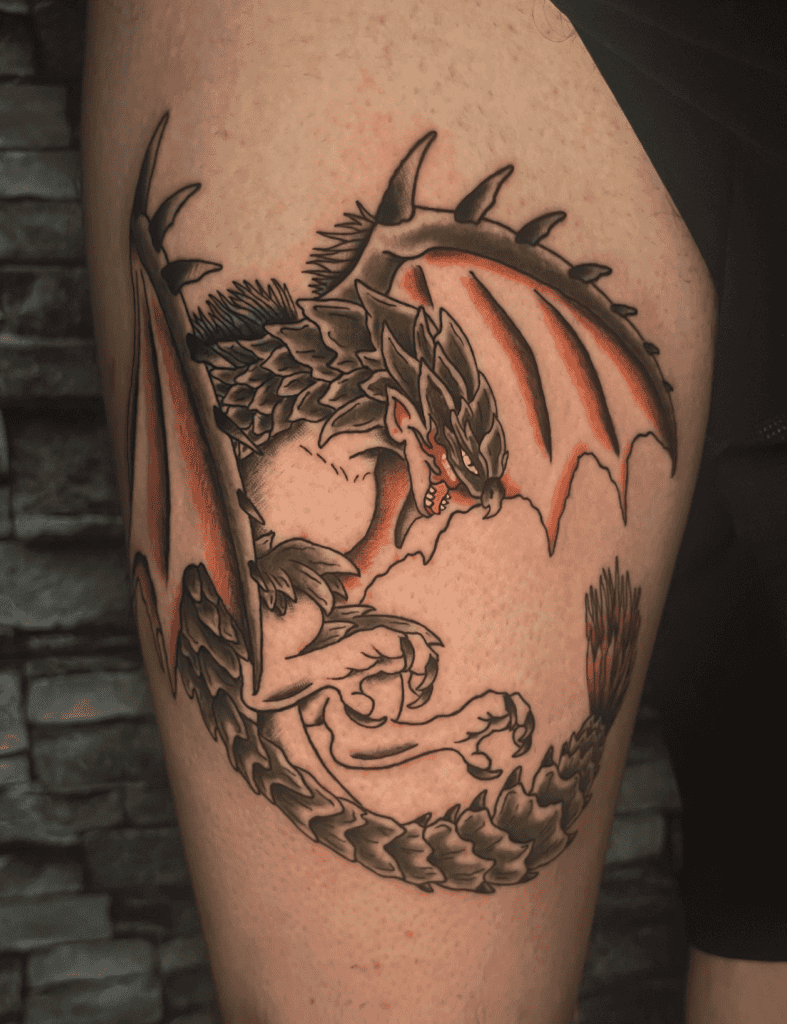 Rathian Fly Monster Hunter Tattoo