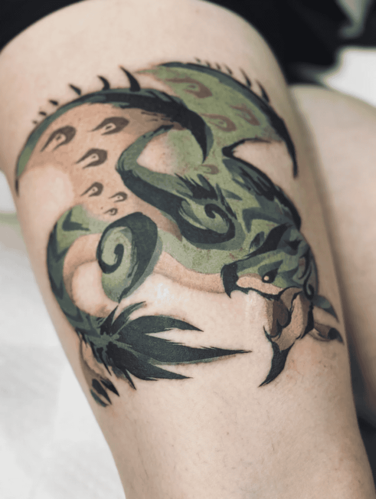 Rathian Paint Monster Hunter Tattoo