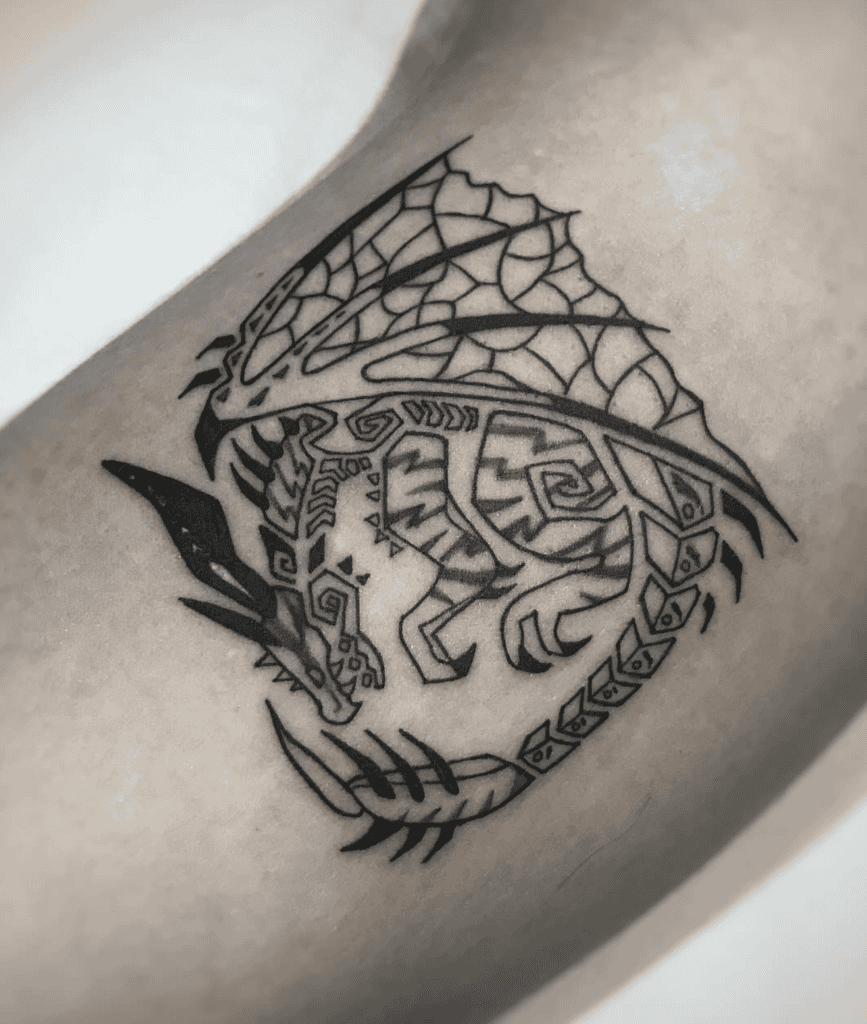 Safi'jiiva Alt Symbol Monster Hunter Tattoo