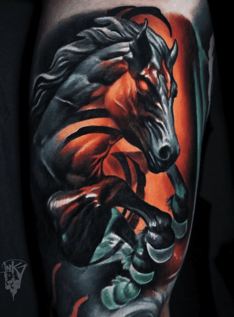 Sleipnir Gallop Horse Tattoo